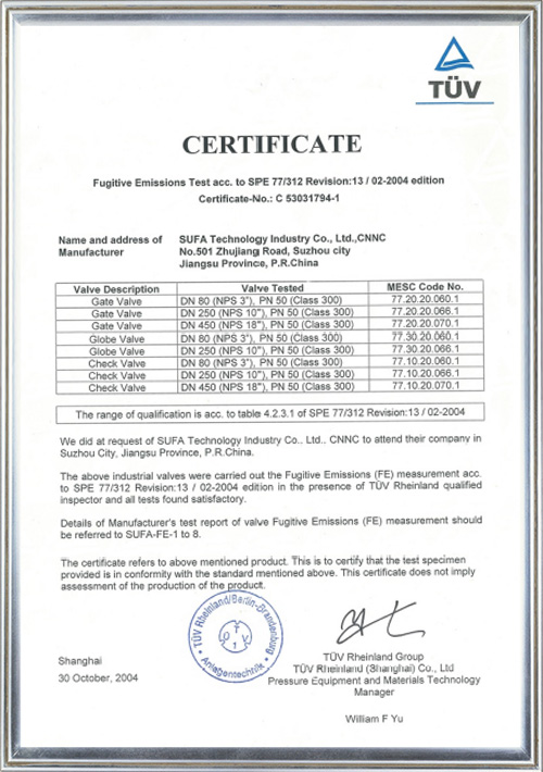 FE Certificate